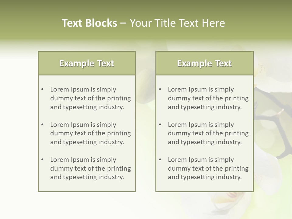 Beautiful Decorative Stem PowerPoint Template