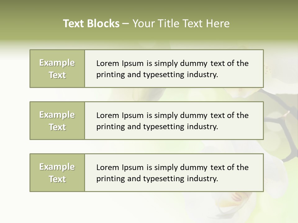 Beautiful Decorative Stem PowerPoint Template