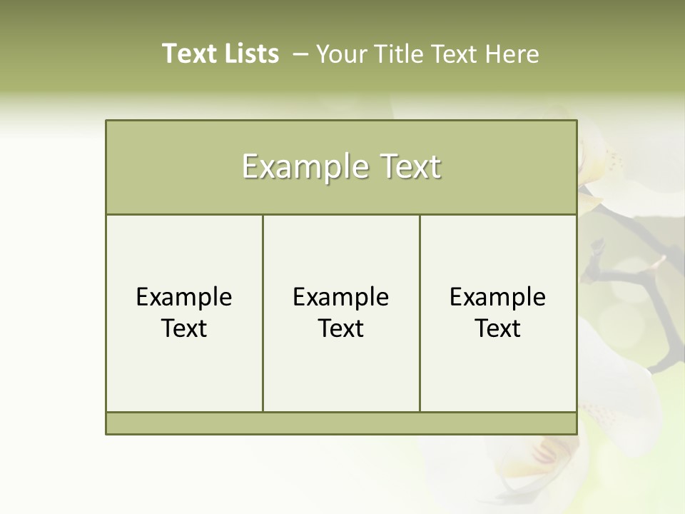 Beautiful Decorative Stem PowerPoint Template