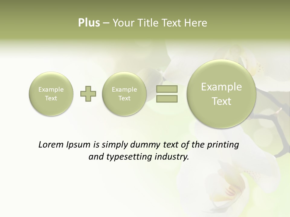 Beautiful Decorative Stem PowerPoint Template