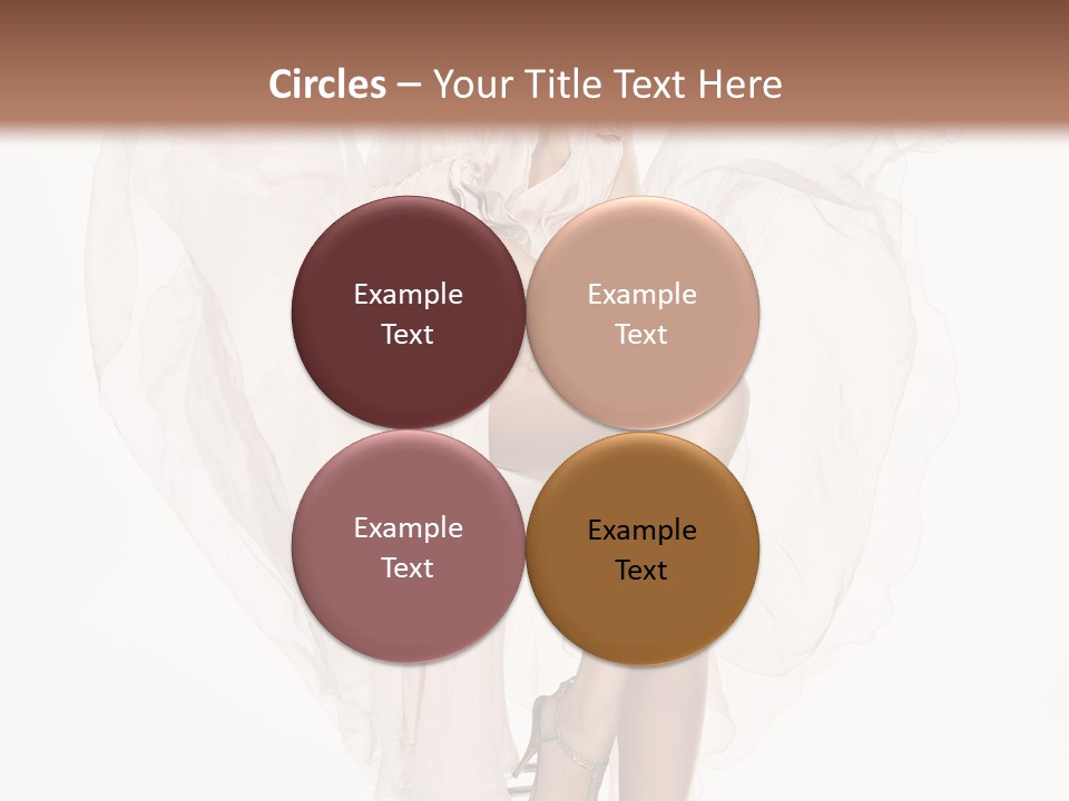 White Woman Vogue PowerPoint Template