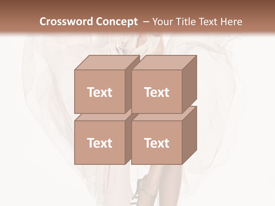 White Woman Vogue PowerPoint Template