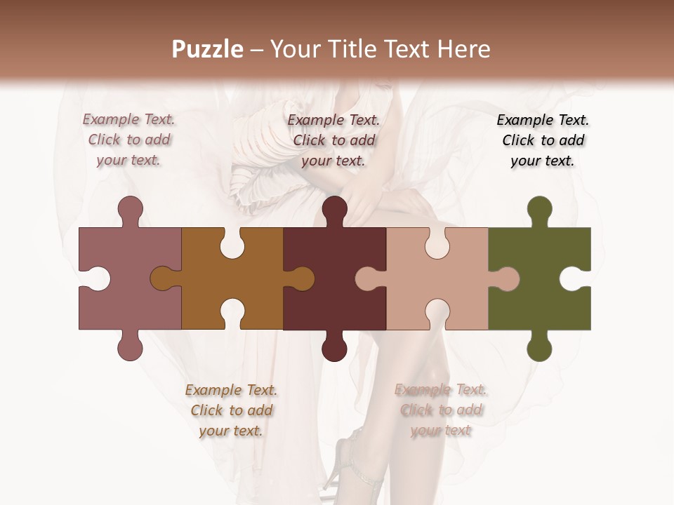 White Woman Vogue PowerPoint Template