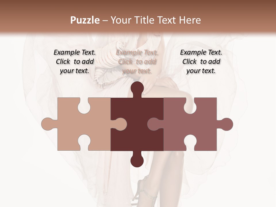 White Woman Vogue PowerPoint Template