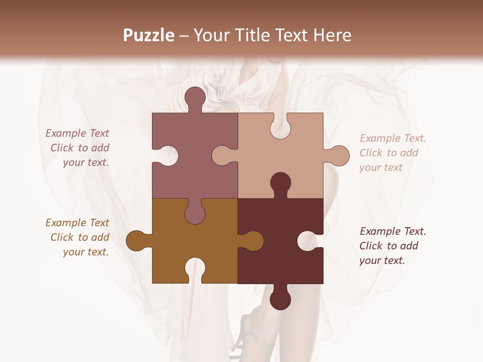 White Woman Vogue PowerPoint Template