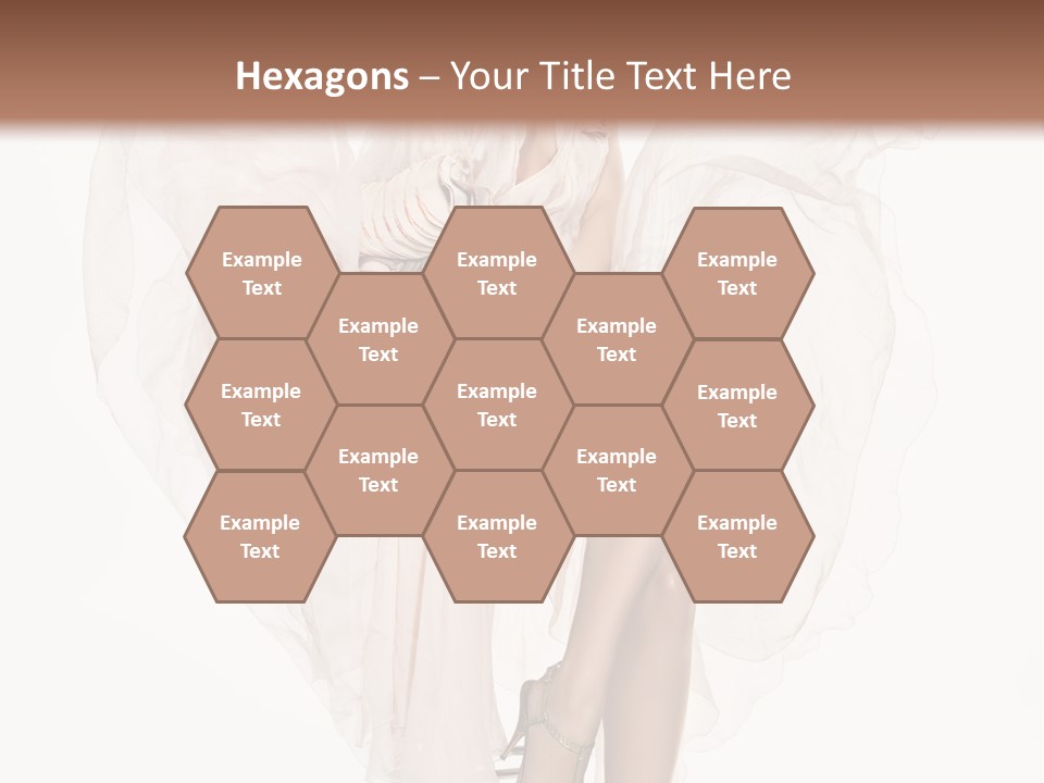 White Woman Vogue PowerPoint Template