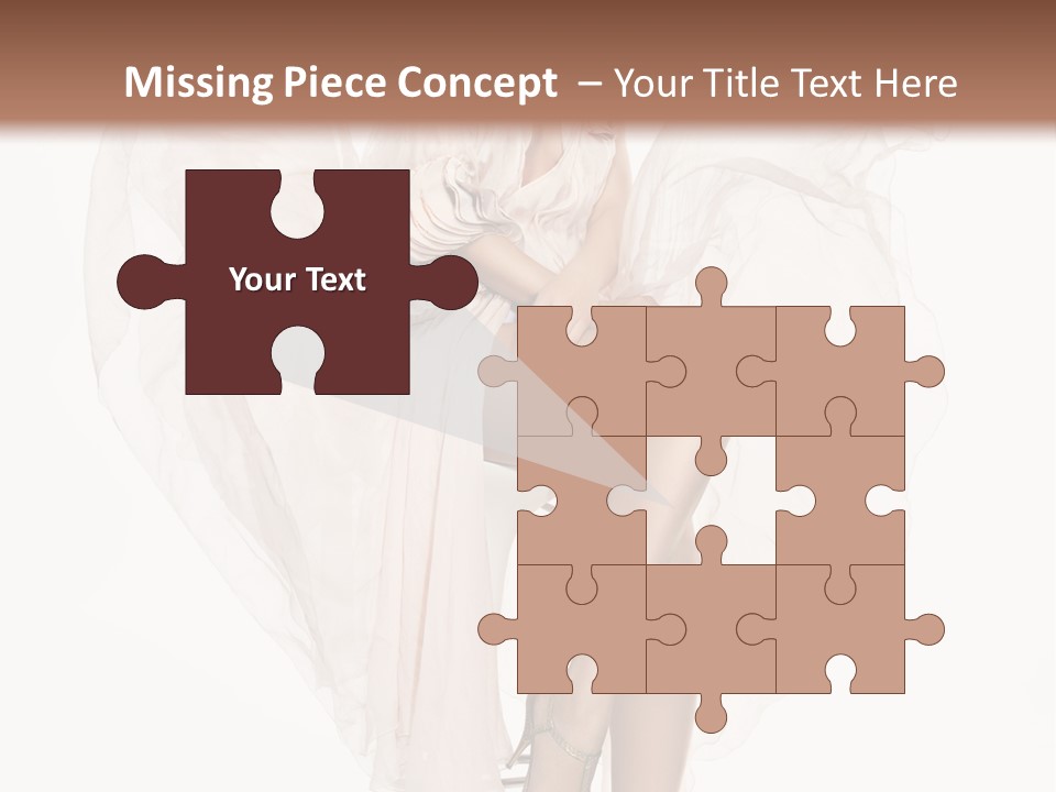 White Woman Vogue PowerPoint Template