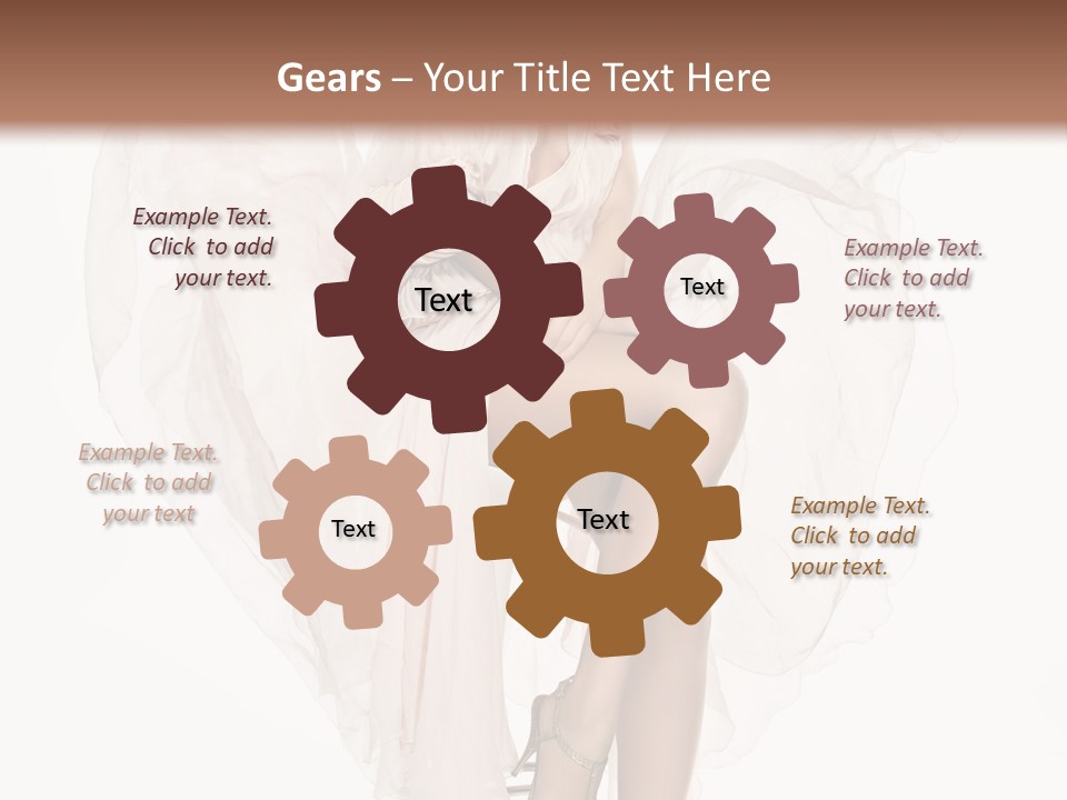 White Woman Vogue PowerPoint Template