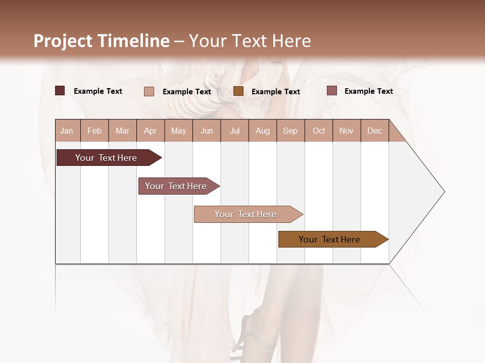 White Woman Vogue PowerPoint Template