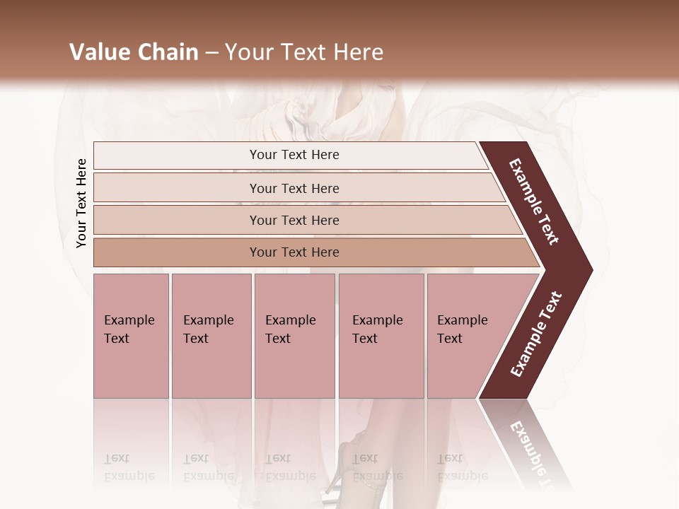 White Woman Vogue PowerPoint Template