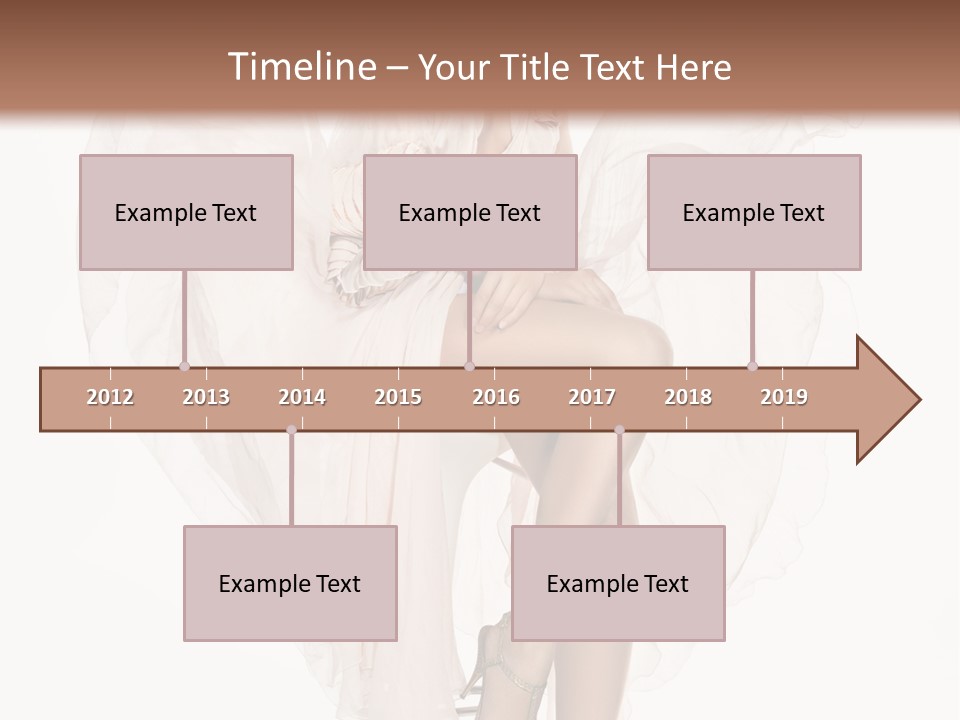 White Woman Vogue PowerPoint Template