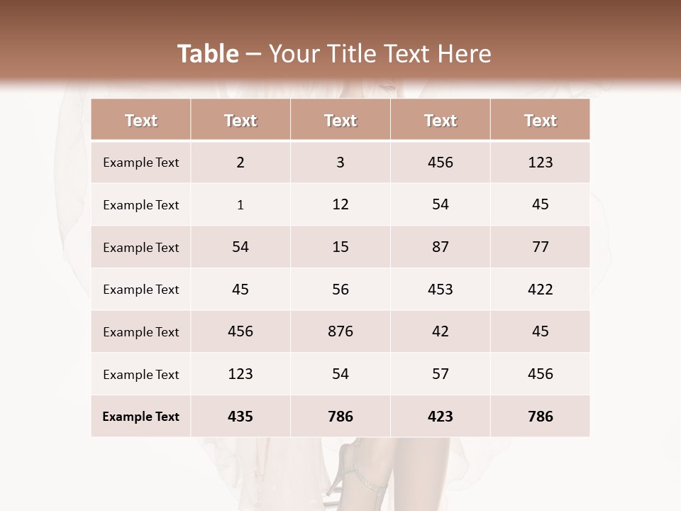 White Woman Vogue PowerPoint Template