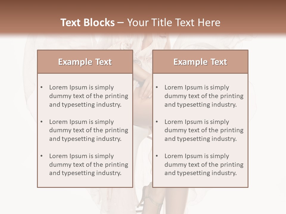 White Woman Vogue PowerPoint Template