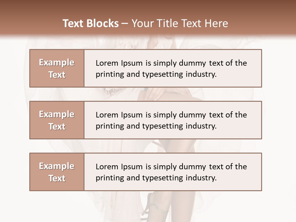 White Woman Vogue PowerPoint Template