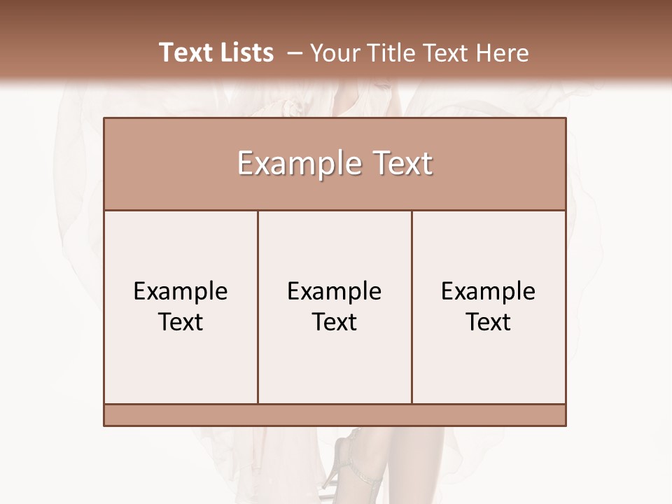 White Woman Vogue PowerPoint Template