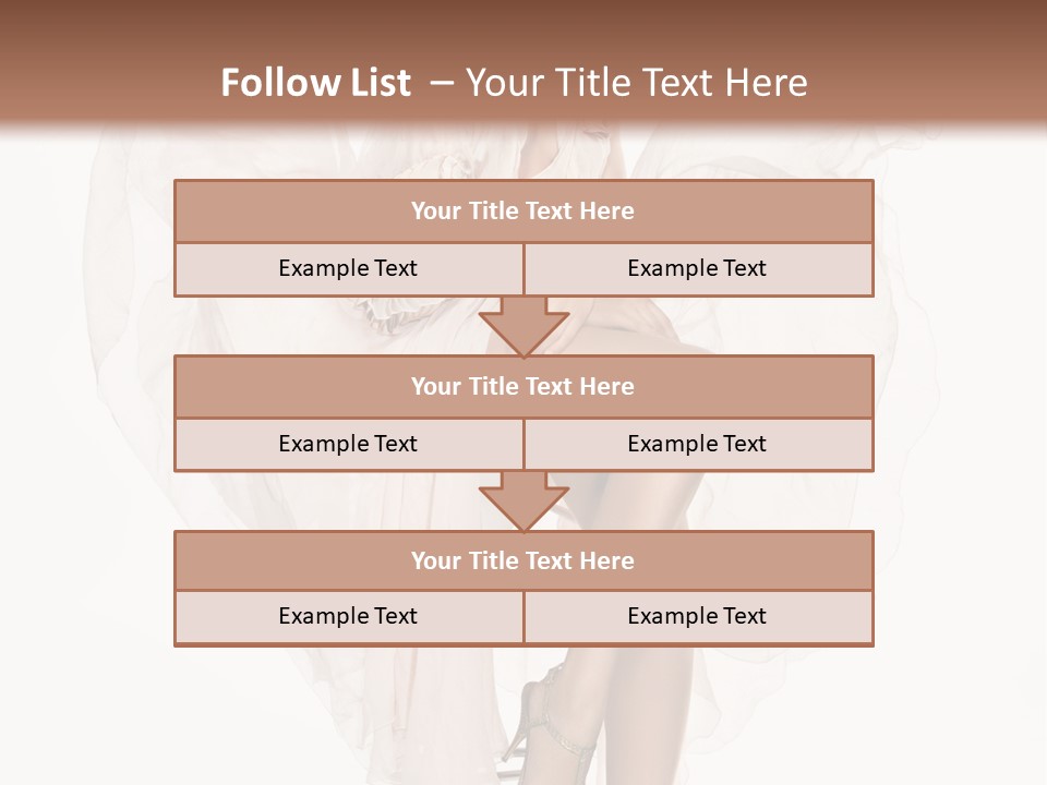 White Woman Vogue PowerPoint Template