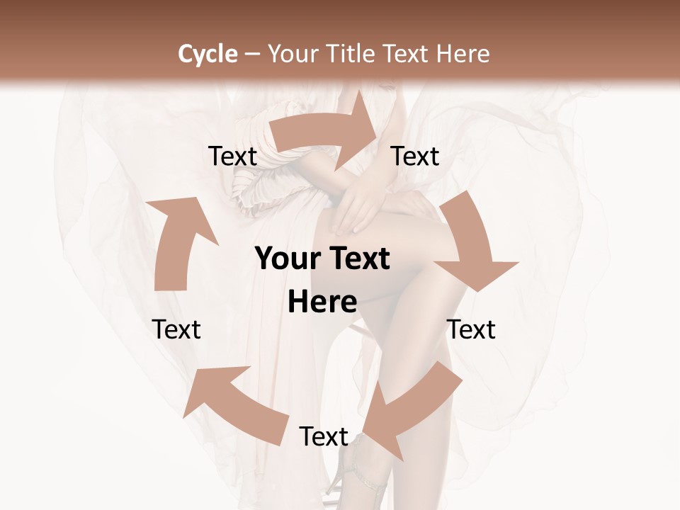 White Woman Vogue PowerPoint Template