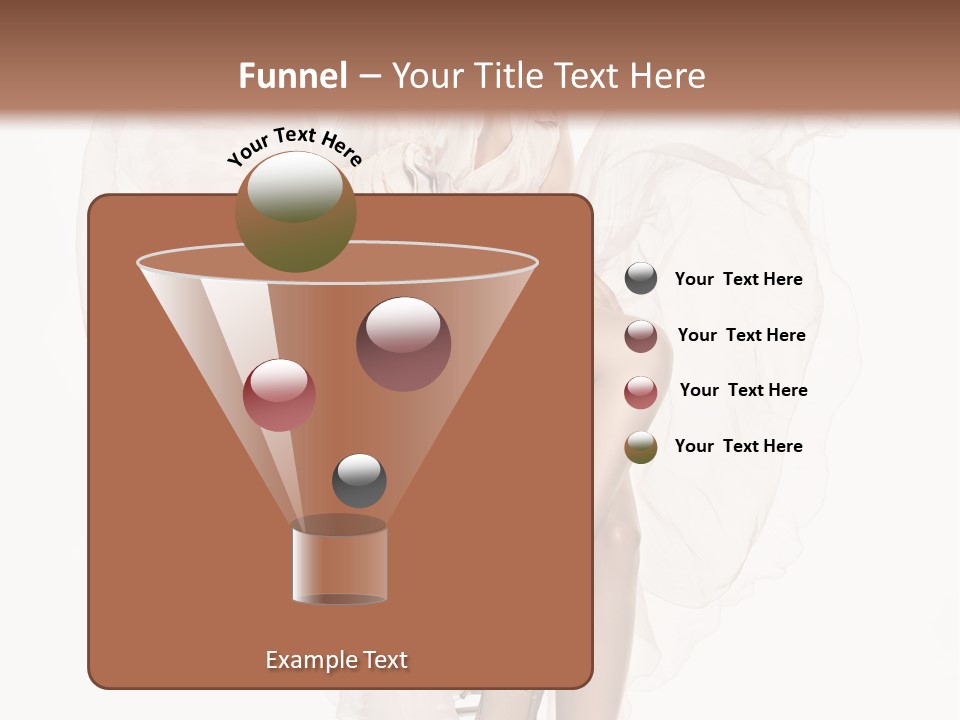 White Woman Vogue PowerPoint Template