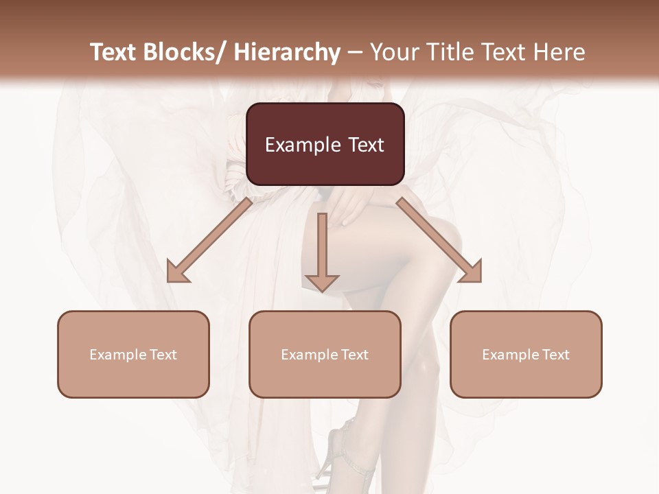 White Woman Vogue PowerPoint Template