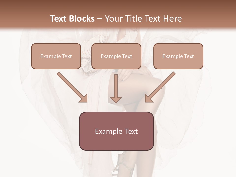 White Woman Vogue PowerPoint Template