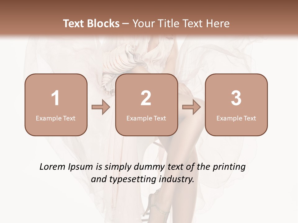 White Woman Vogue PowerPoint Template