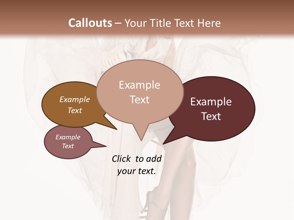 White Woman Vogue PowerPoint Template