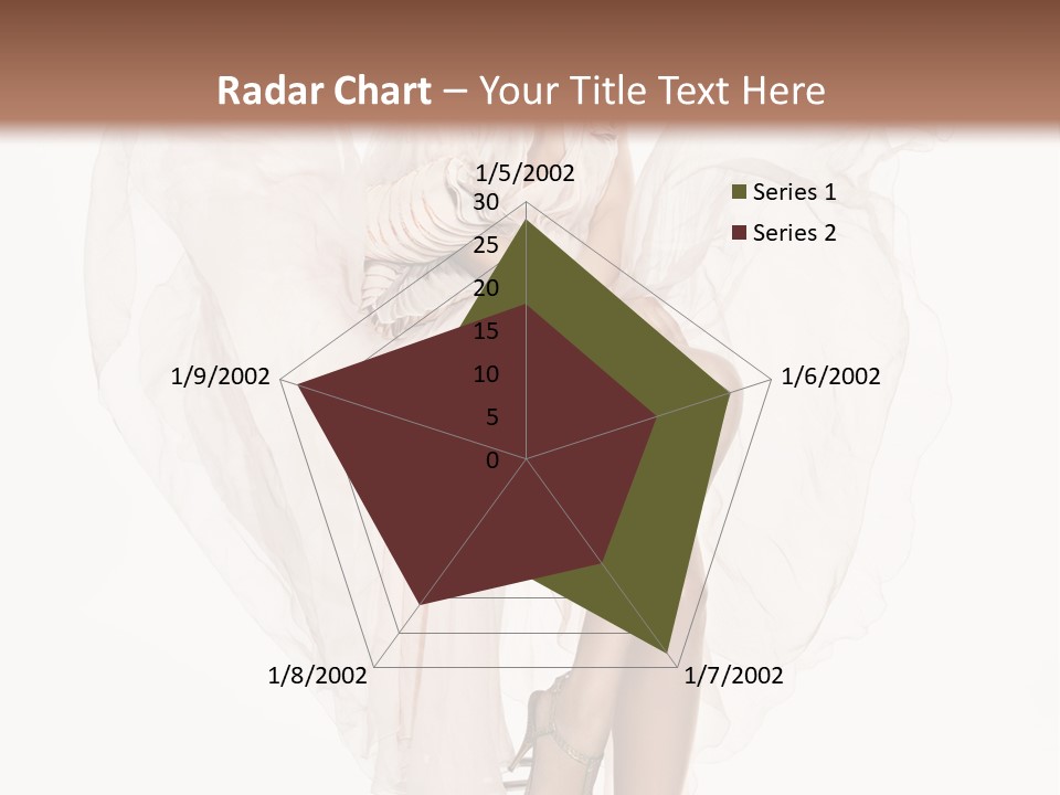 White Woman Vogue PowerPoint Template