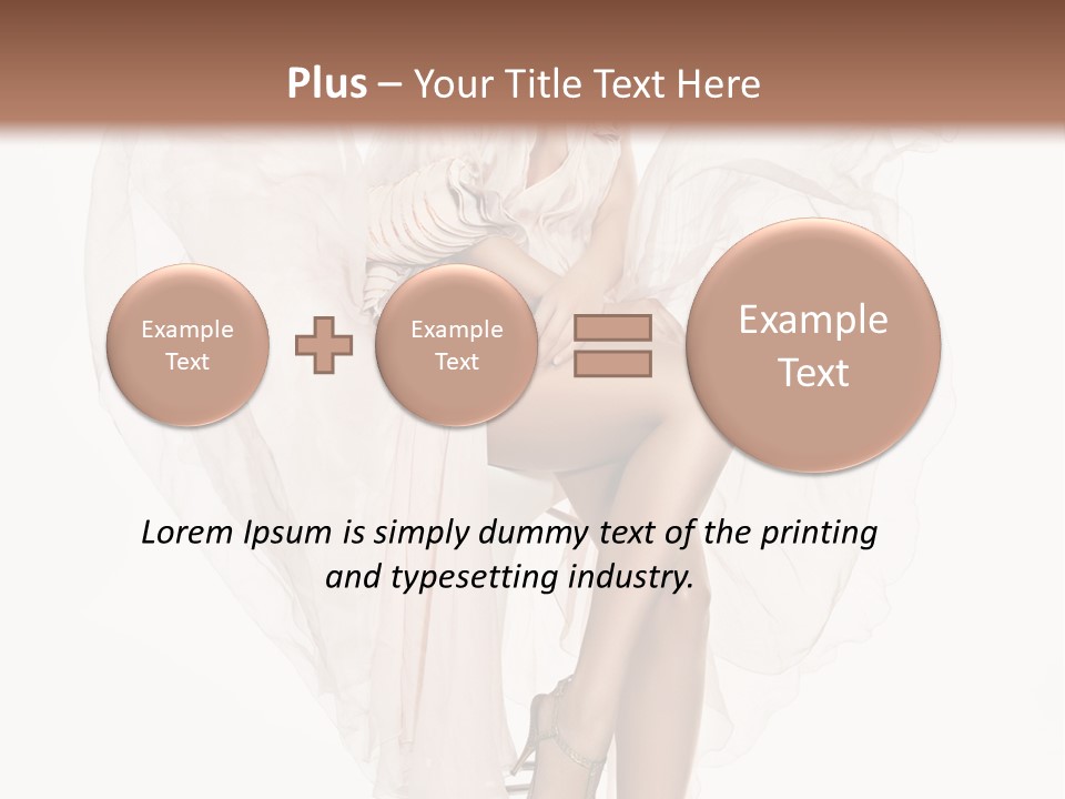 White Woman Vogue PowerPoint Template