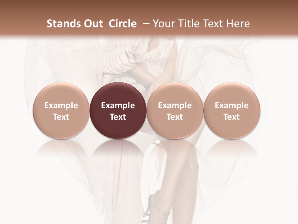 White Woman Vogue PowerPoint Template