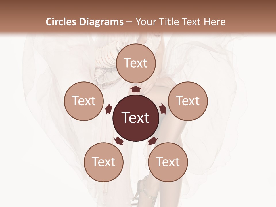 White Woman Vogue PowerPoint Template