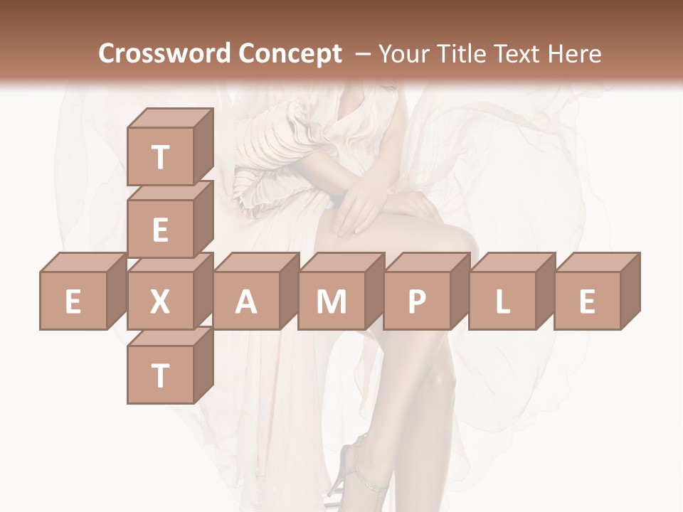 White Woman Vogue PowerPoint Template