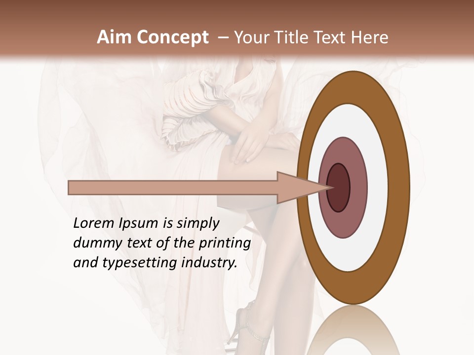 White Woman Vogue PowerPoint Template