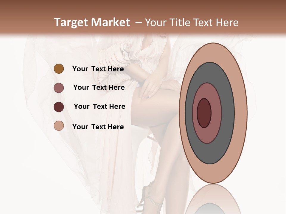 White Woman Vogue PowerPoint Template