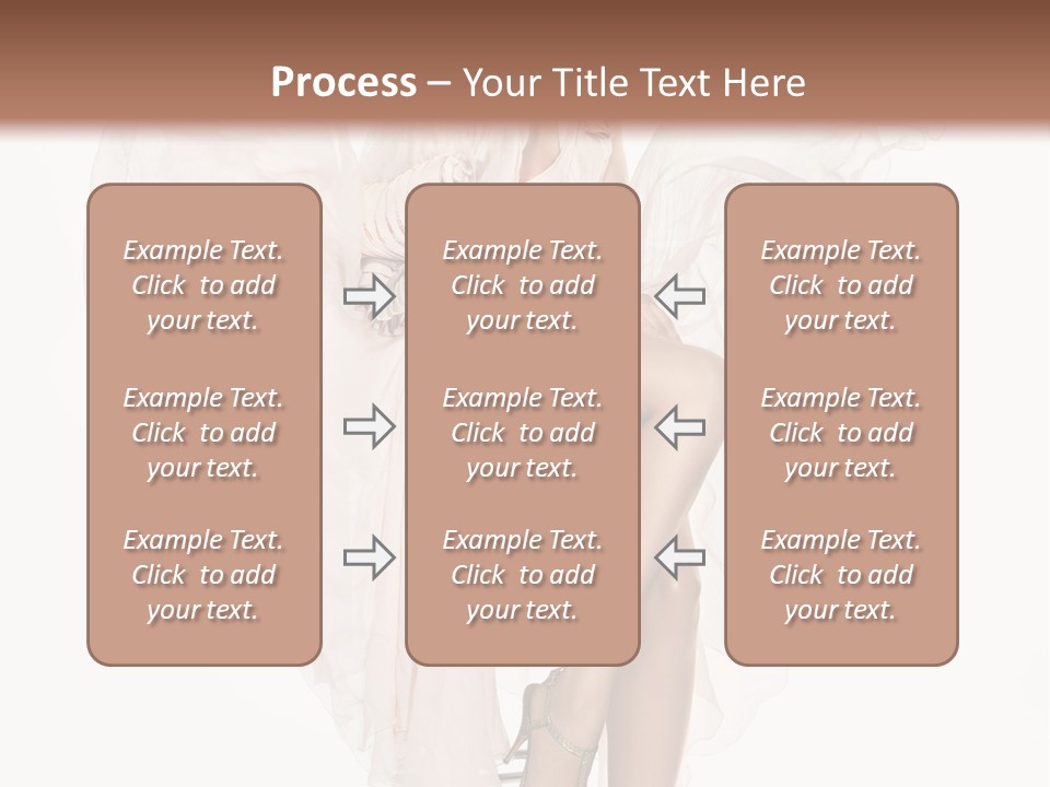 White Woman Vogue PowerPoint Template