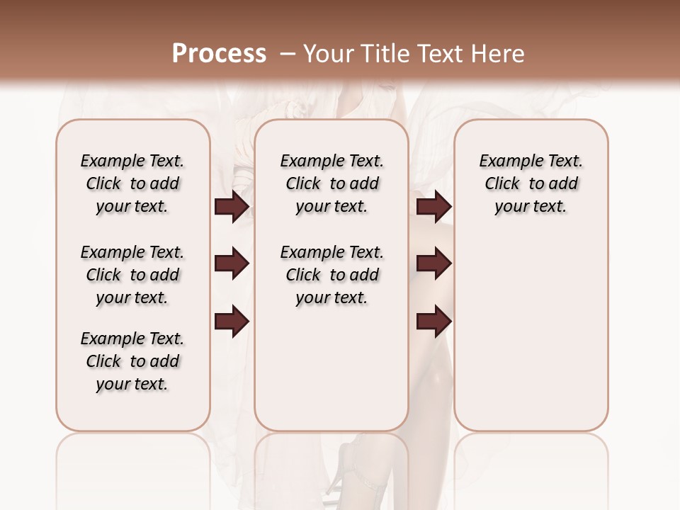 White Woman Vogue PowerPoint Template