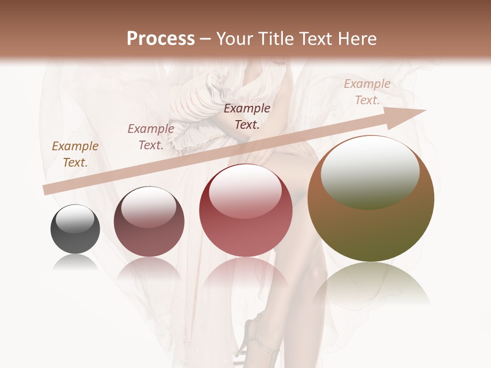 White Woman Vogue PowerPoint Template