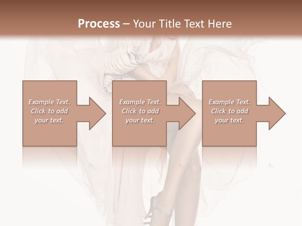 White Woman Vogue PowerPoint Template