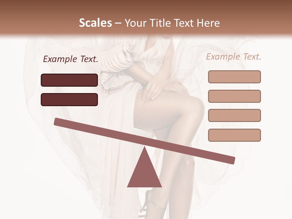 White Woman Vogue PowerPoint Template