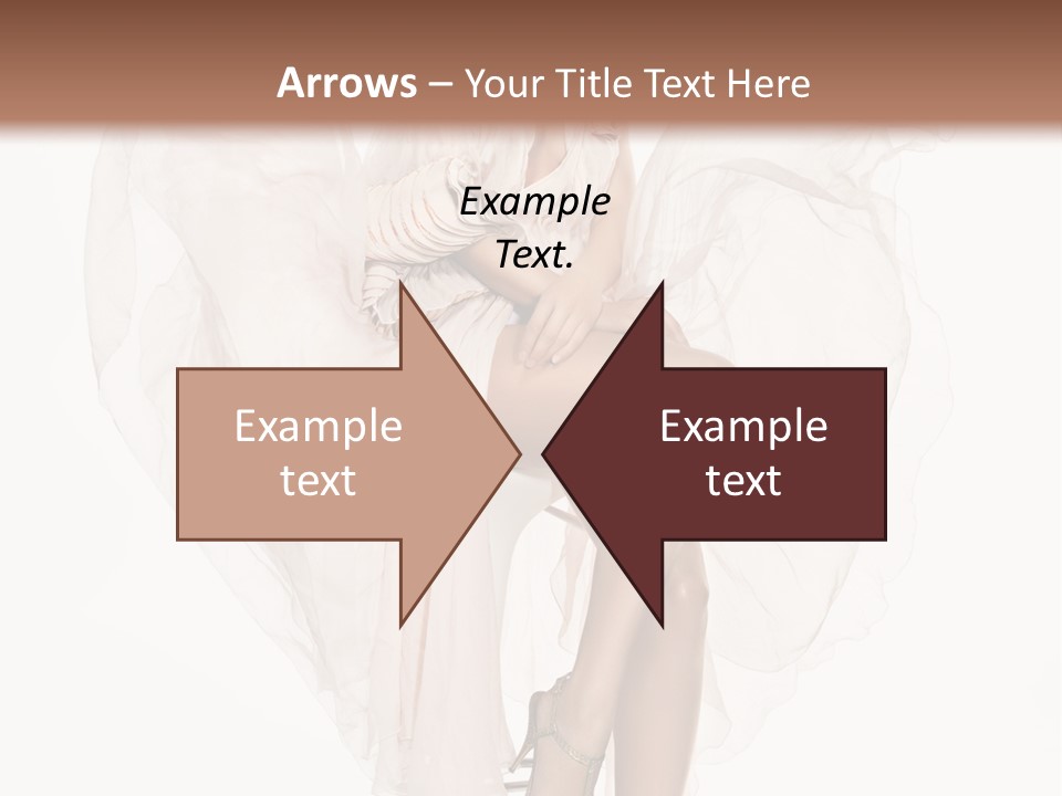 White Woman Vogue PowerPoint Template