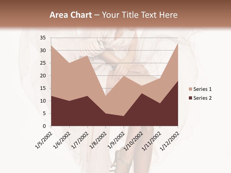 White Woman Vogue PowerPoint Template