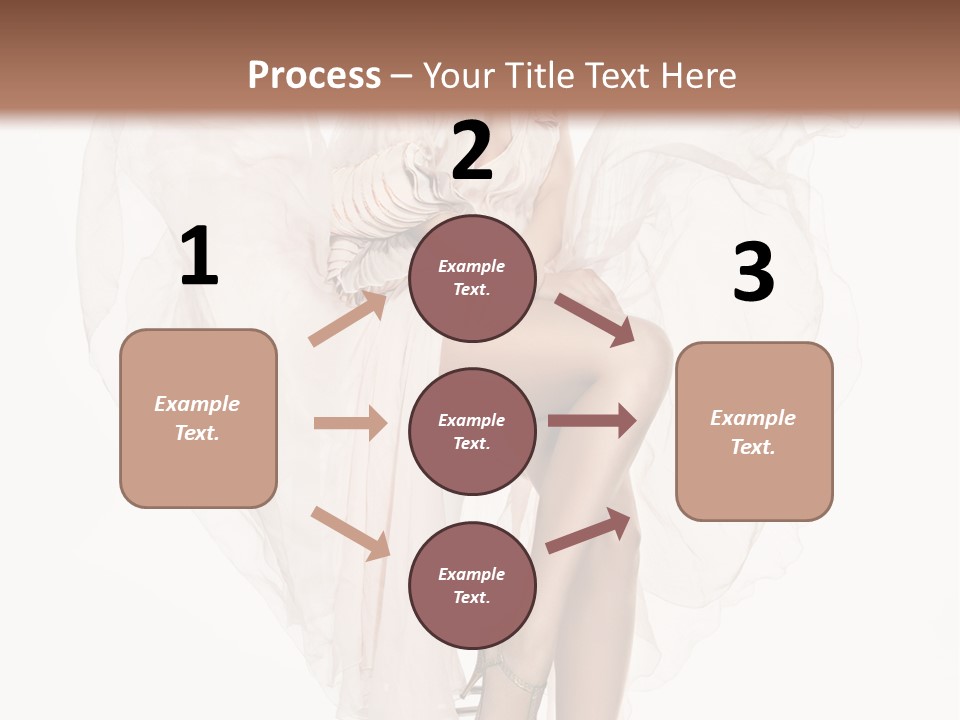 White Woman Vogue PowerPoint Template