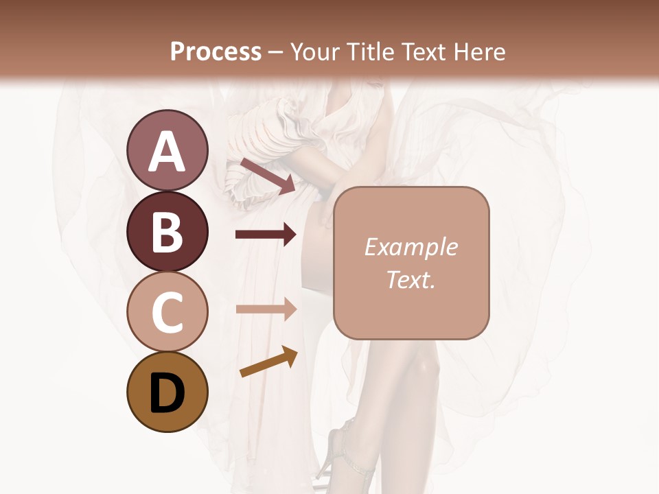 White Woman Vogue PowerPoint Template