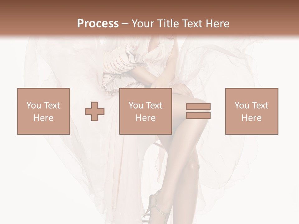 White Woman Vogue PowerPoint Template