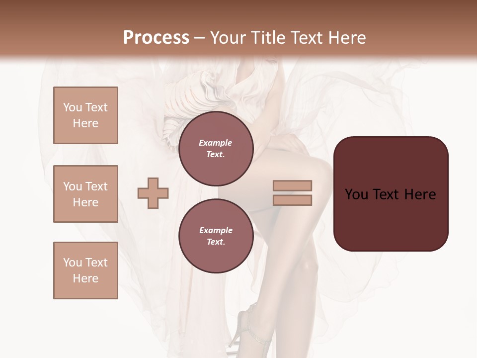 White Woman Vogue PowerPoint Template
