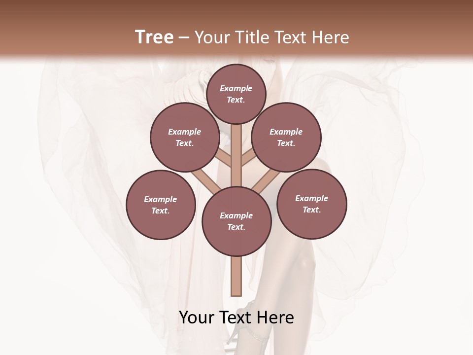 White Woman Vogue PowerPoint Template