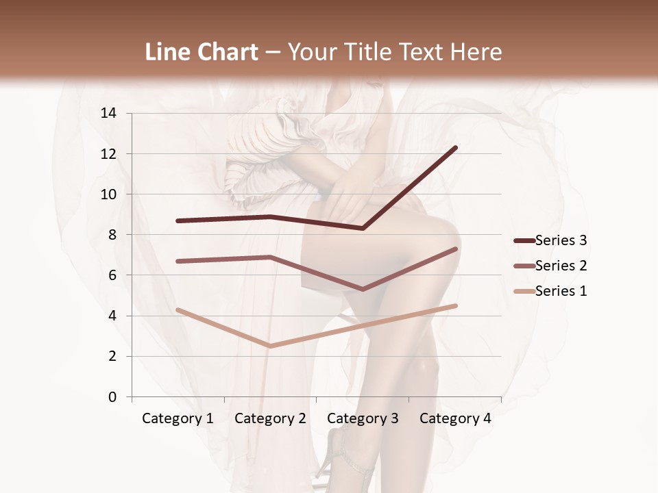 White Woman Vogue PowerPoint Template