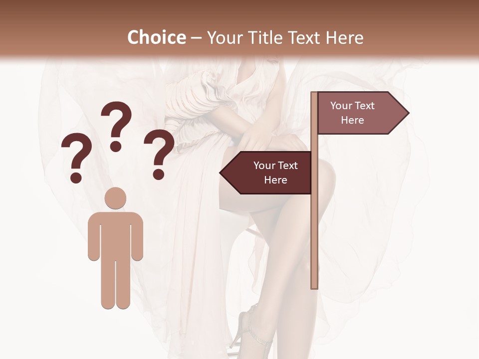 White Woman Vogue PowerPoint Template