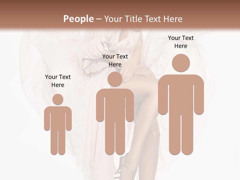 White Woman Vogue PowerPoint Template