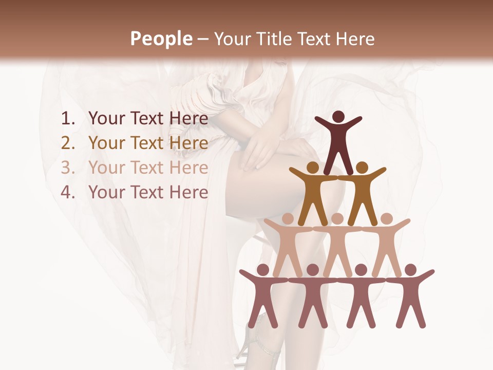 White Woman Vogue PowerPoint Template