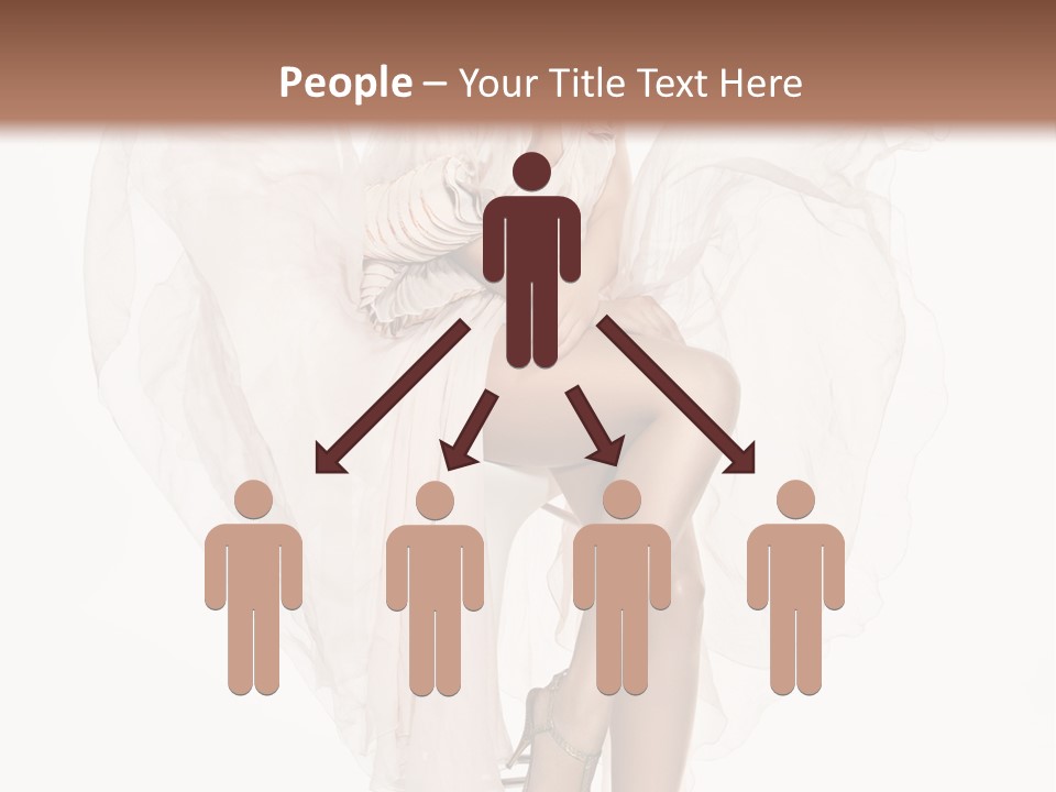 White Woman Vogue PowerPoint Template